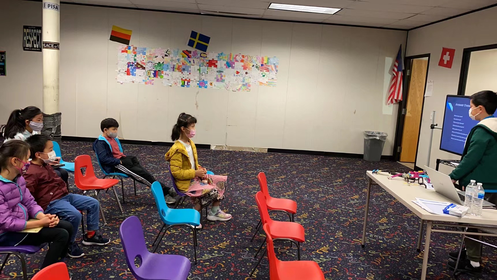 Free first robotics class in local school, December 2021