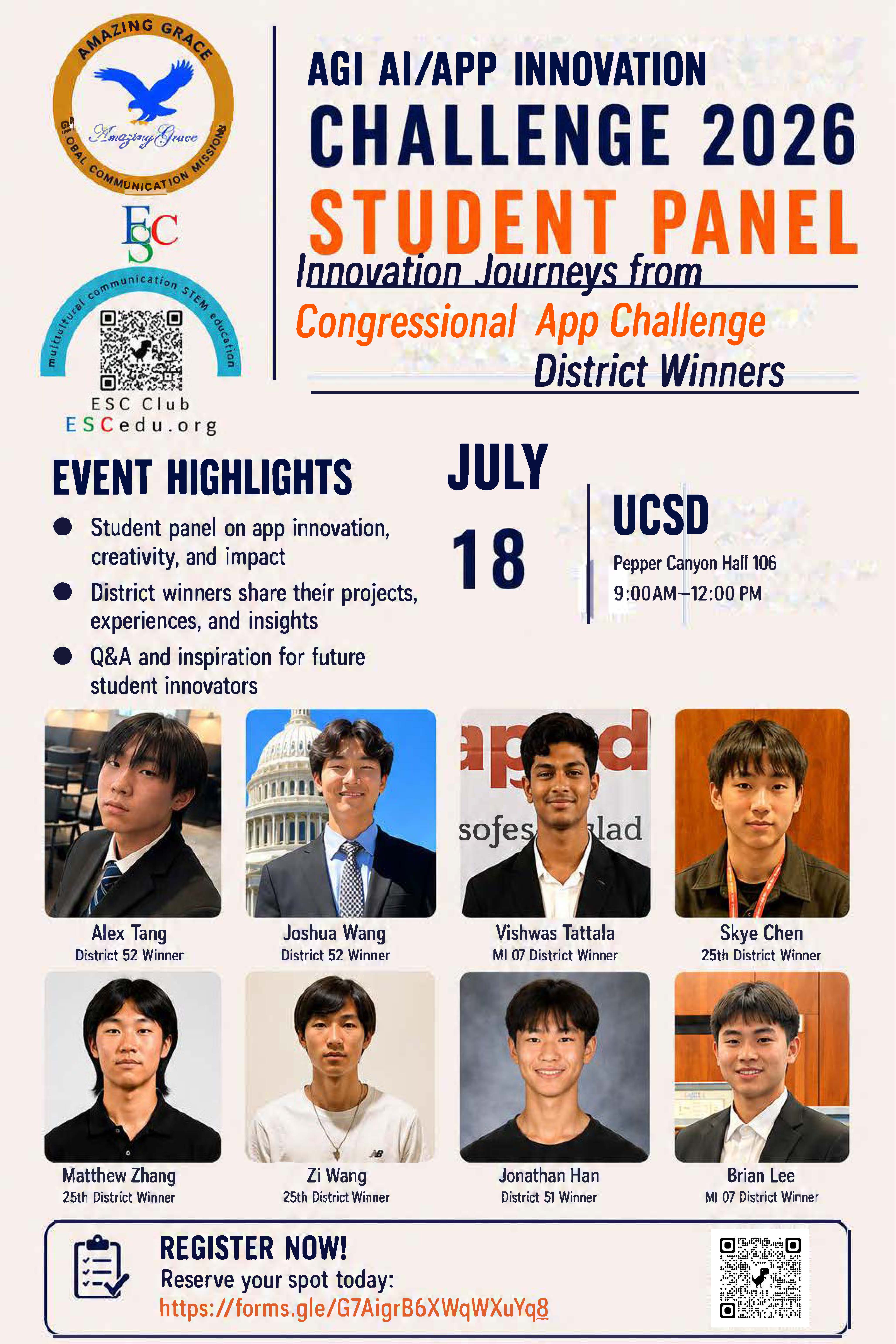 Event registration flyer