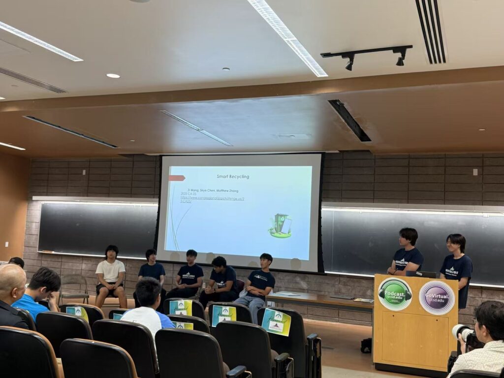 Zi Wang presenting Smart Recycling